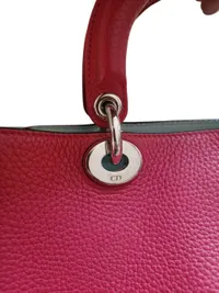 Original Christian Dior Mini Pink Calfskin Leather Tote Bag