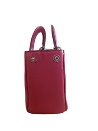 Original Christian Dior Mini Pink Calfskin Leather Tote Bag