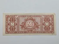 100 Mark Allied Military Currency (AMC) pengeseddel fra 1944, udstedt til brug i Tyskland under og umiddelbart efter Anden Verdenskrig