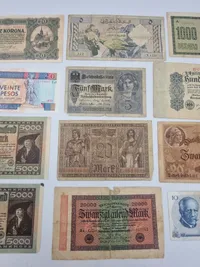 Samling originale tysk inflations sedler fra 1920’erne