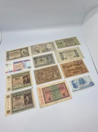 Samling originale tysk inflations sedler fra 1920’erne
