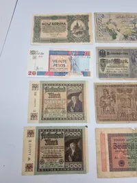 Samling originale tysk inflations sedler fra 1920’erne