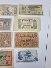 Samling originale tysk inflations sedler fra 1920’erne