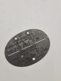 Originalt tysk  ww1 erkennungsmarke