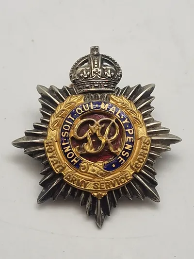 Originalt WW2 Royal Army Service Corps sweetheart broche