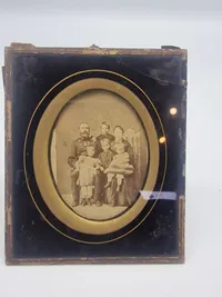 Originalt soldaterfoto fra 1860 med 1848-50 veteran  (familiefoto)