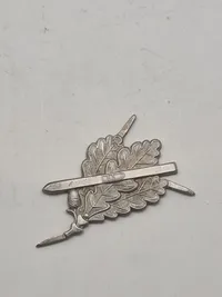 Originalt Wehrmacht metal Ski Jäger Cap Badge