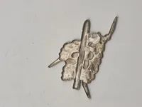Originalt Wehrmacht metal Ski Jäger Cap Badge
