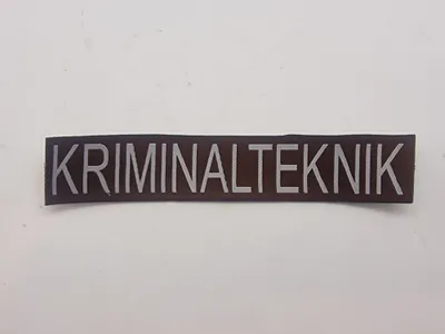 Patch, Kriminalteknisk