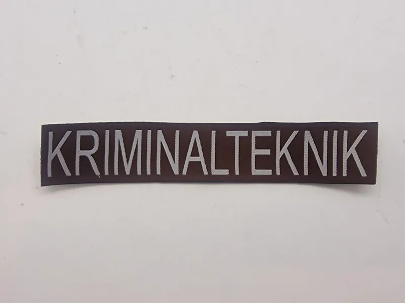 Patch, Kriminalteknisk