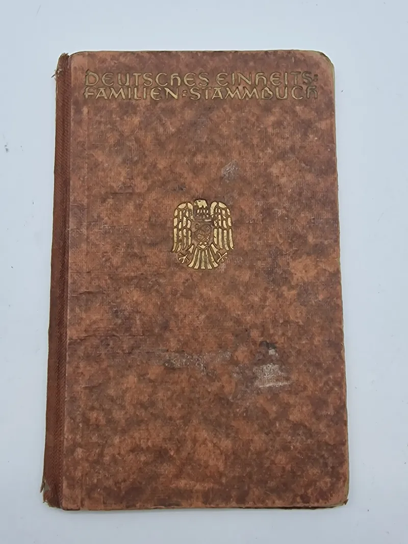 Original DEUTSCHES EINGEITS FAMILIEN STAMMBUCK - ww2