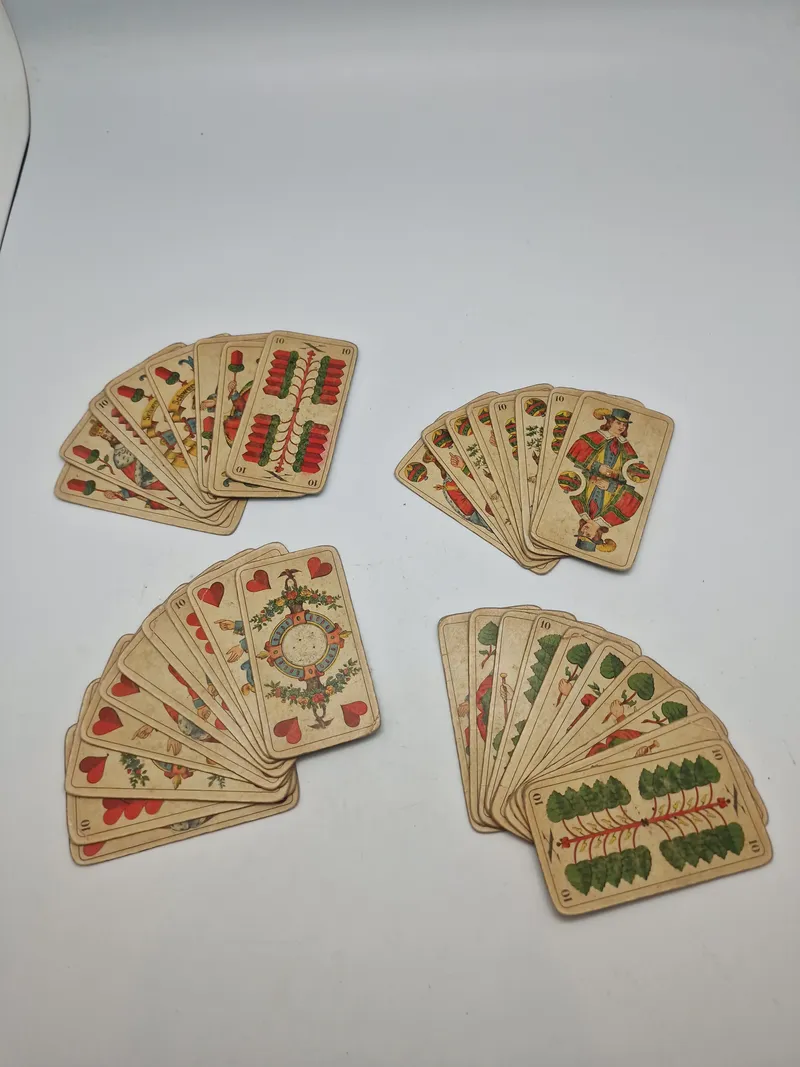 Samling Originale Tyske WW1 spillekort