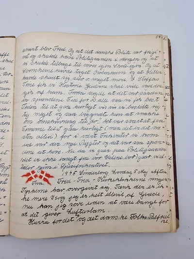 Original dagbog fra Sønderborg/1945 Bla. 5/5-1945