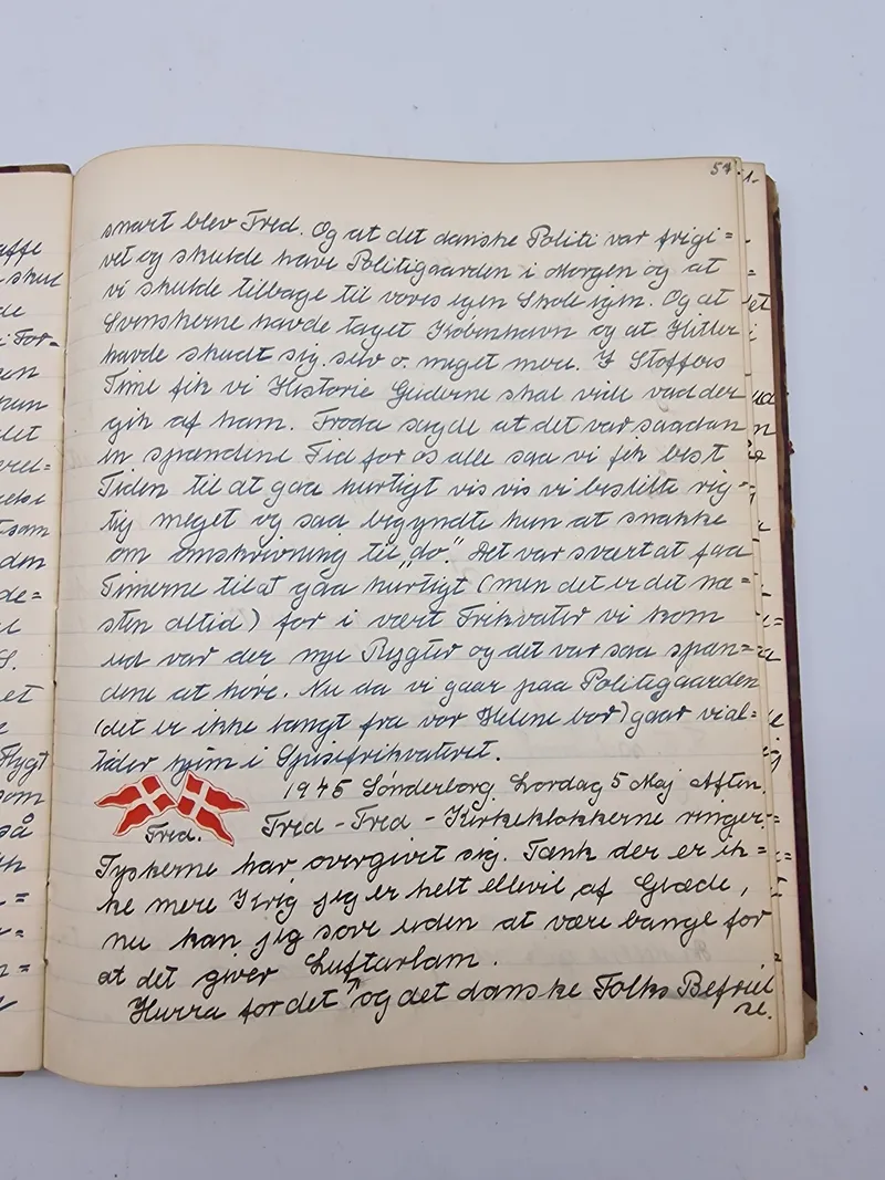 Original dagbog fra Sønderborg/1945 Bla. 5/5-1945