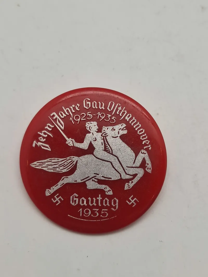 Originalt Gau-mærke der markerer 10-års jubilæet for Gau Osthannover (1925-1935) og Gautag i 1935