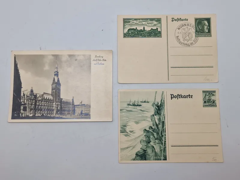 Samling originale tyske ww2 postkort