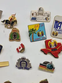 Samling diverse pins