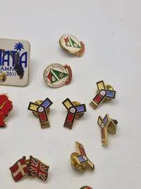 Samling diverse pins