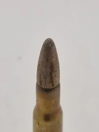 Original 8X58RD eksercerpatron for gevær 89. Stemplet 1938 og Hærens Arsenal