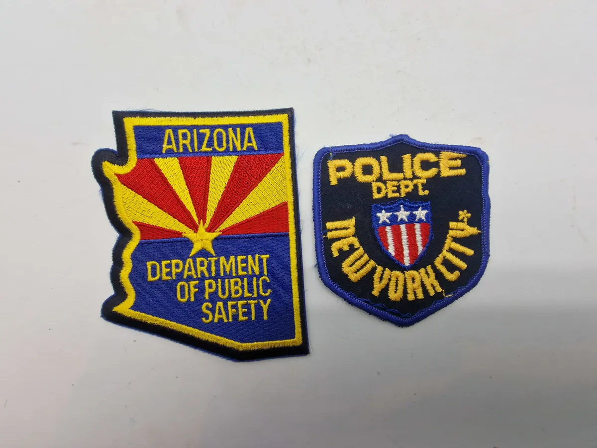 To stk amerikanske politi patches