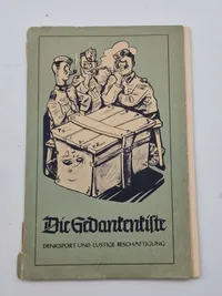 Original Die Gedankenkiste" (Tankekassen) og undertitlen "Denksport und lustige Beschäftigung" (Tankesport og sjov beskæftigelse).