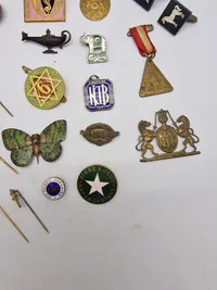 Samling diverse pins