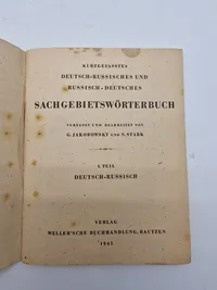 Original SACHGEBIETSWÖRTERBUCH