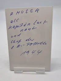 Signerede Kriegsmarine fotos. Fotos efterkrigs, signaturer er originale