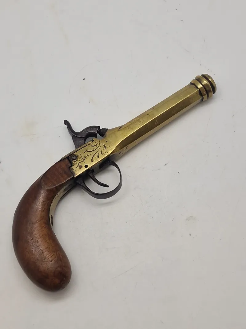 Original belgisk perkussionspistol (Liege) 1800 tallet