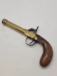 Original belgisk perkussionspistol (Liege) 1800 tallet