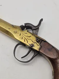 Original belgisk perkussionspistol (Liege) 1800 tallet