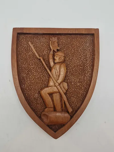 Original plakette med motiv af “Landsoldaten”