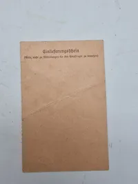 Originalt Soldatenfamilienarztkarte fra Anden Verdenskrig, dateret den 8. januar 1945, samt billede