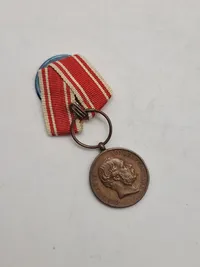 Original miniature krigsdeltager medalje (1864)
