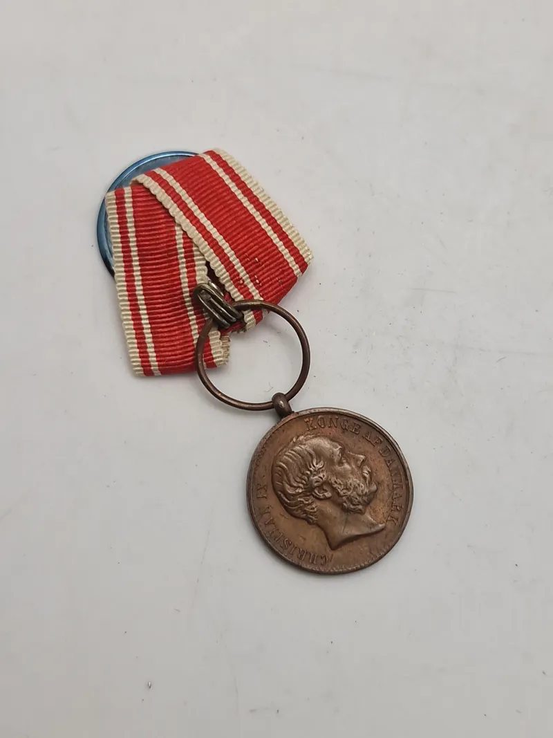 Original miniature krigsdeltager medalje (1864)