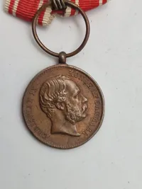 Original miniature krigsdeltager medalje (1864)