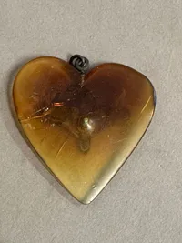 Original US kærestegave med vinge og fly plexiglas WW2