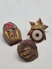 Samling russiske badges