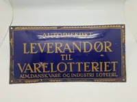 Originalt emaljeskilt i god størrelse