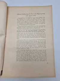 Originalt hæfte - Dokumenter vedrørende Konflikten med Jugoslavien og Grækenland
Berlin 1941