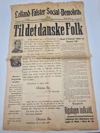 Original besættelses avis, og befrielses avis