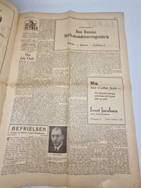 Original besættelses avis, og befrielses avis