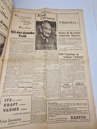 Original besættelses avis, og befrielses avis