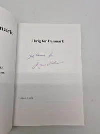I krig for Danmark - En danskers oplevelser på østfronten med signatur af forfatteren