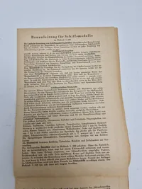 Original Loefs Schiffsmodell- Baubriefe Schwerer Kreuzer “Admiral Hipper”
