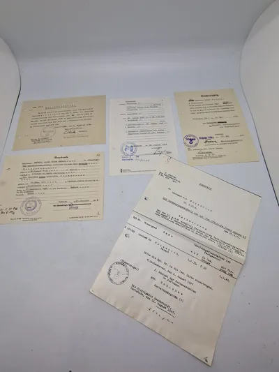 Samling originale tyske ww2 papirer