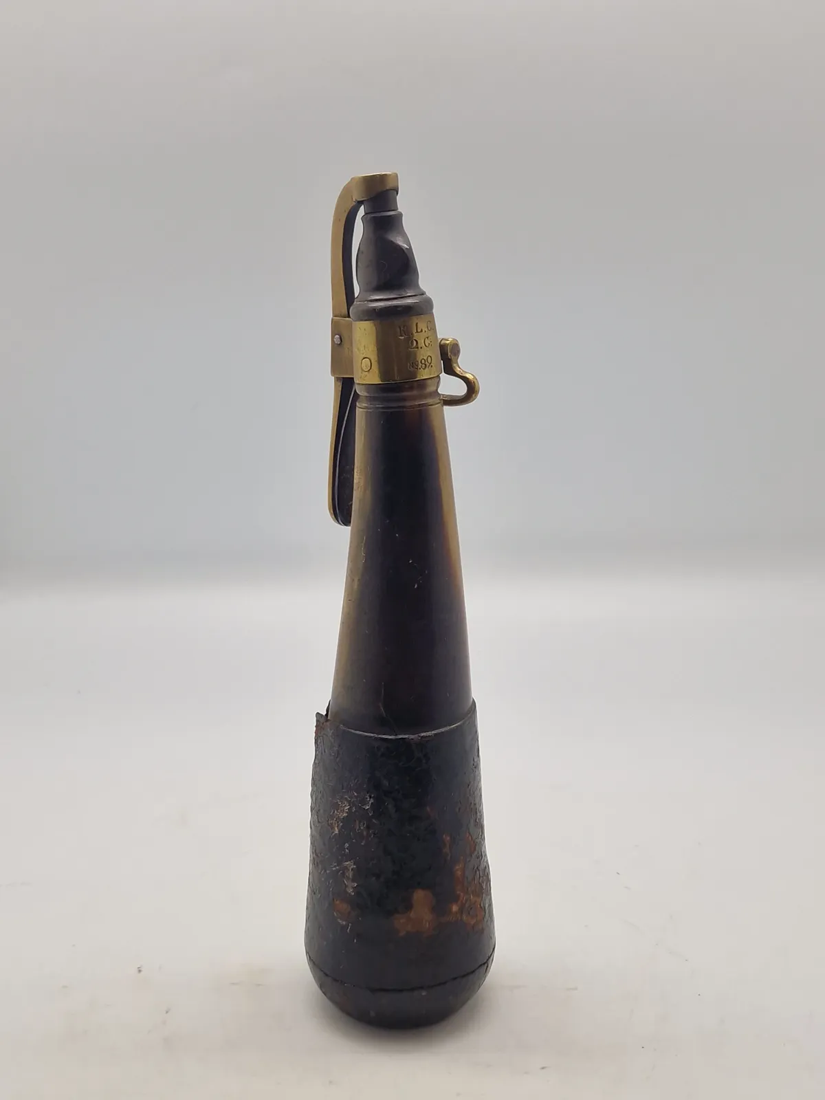 Originalt dansk jægerkrudthorn model 1819. komplet - super stemplet
