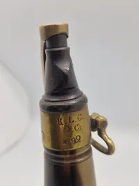Originalt dansk jægerkrudthorn model 1819. komplet - super stemplet