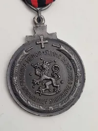 Original finsk medalje tildelt for Danskere udlændinge deltagelse i Vinterkrigen 1939-1940.