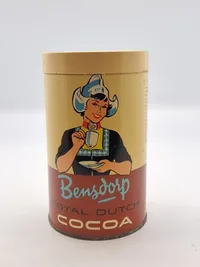 Bensdorp Cacao Hollandais, et hollandsk-forarbejdet kakaopulver, der er kendt for sin rige smag og mørke farve